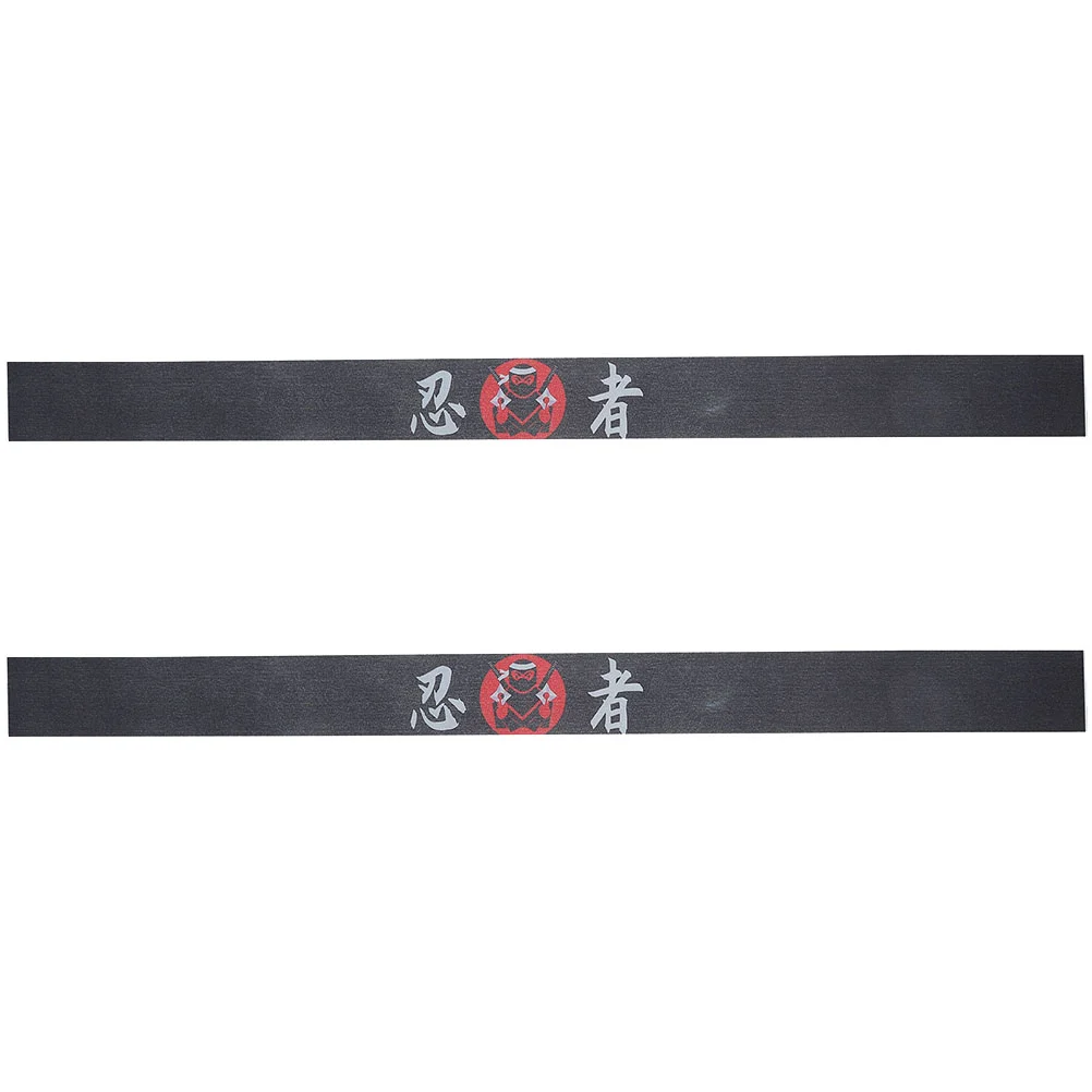 

2 Pcs Ninja Print Headband Decorative Chef Headbands Portable Polyester Student