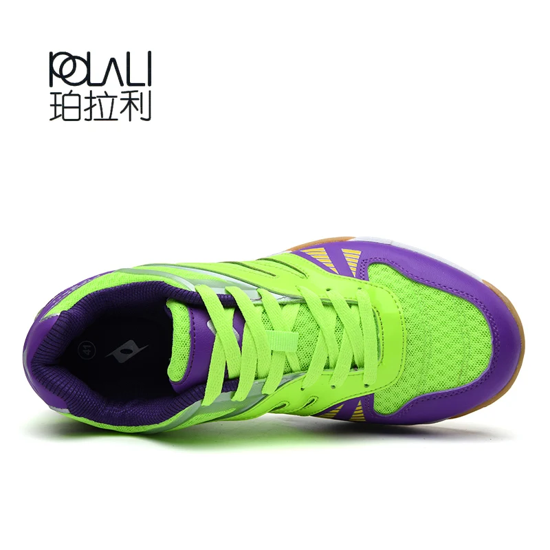 POLALI Table Tennis Shoes Breathable For Men Women Sports Shoes Antiskid Shock Absorption Indoor Sport Sneakers