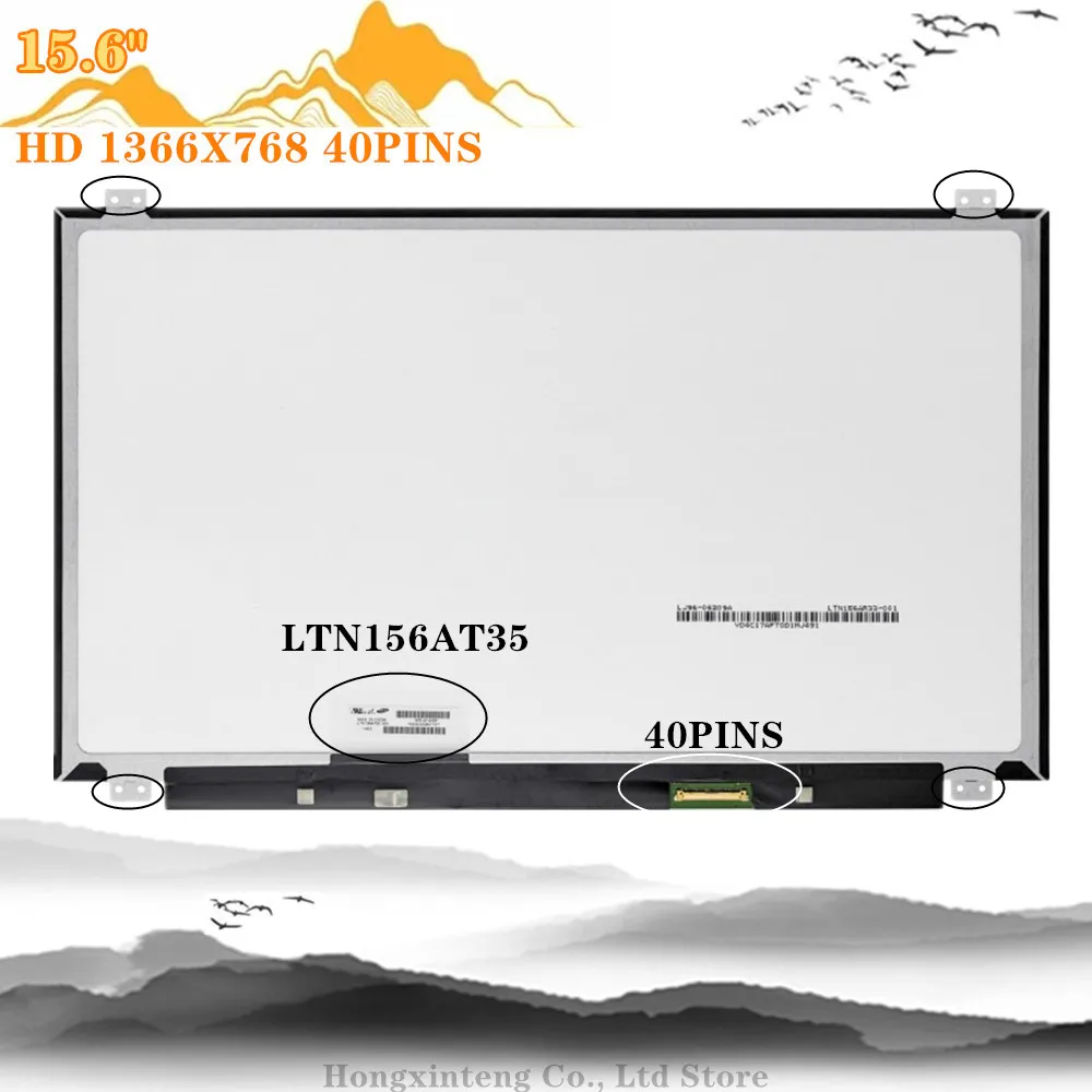 Polegadas Slim Lcd Screem 40 Pinos Ltn156at35 Fit Ltn156at20 Ltn156at30 B156xw04 V.5 N156bge-l41 L31 B156xtn03.2 B156xtn03.3 15.6 - Imagem 2