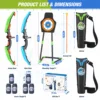 Bow And Arrows For Children Kids Archery Bow Practice Recurve Bow Outdoor Sports Game Hunting Shooting Toy Boys Gift Bow Kit Set 2