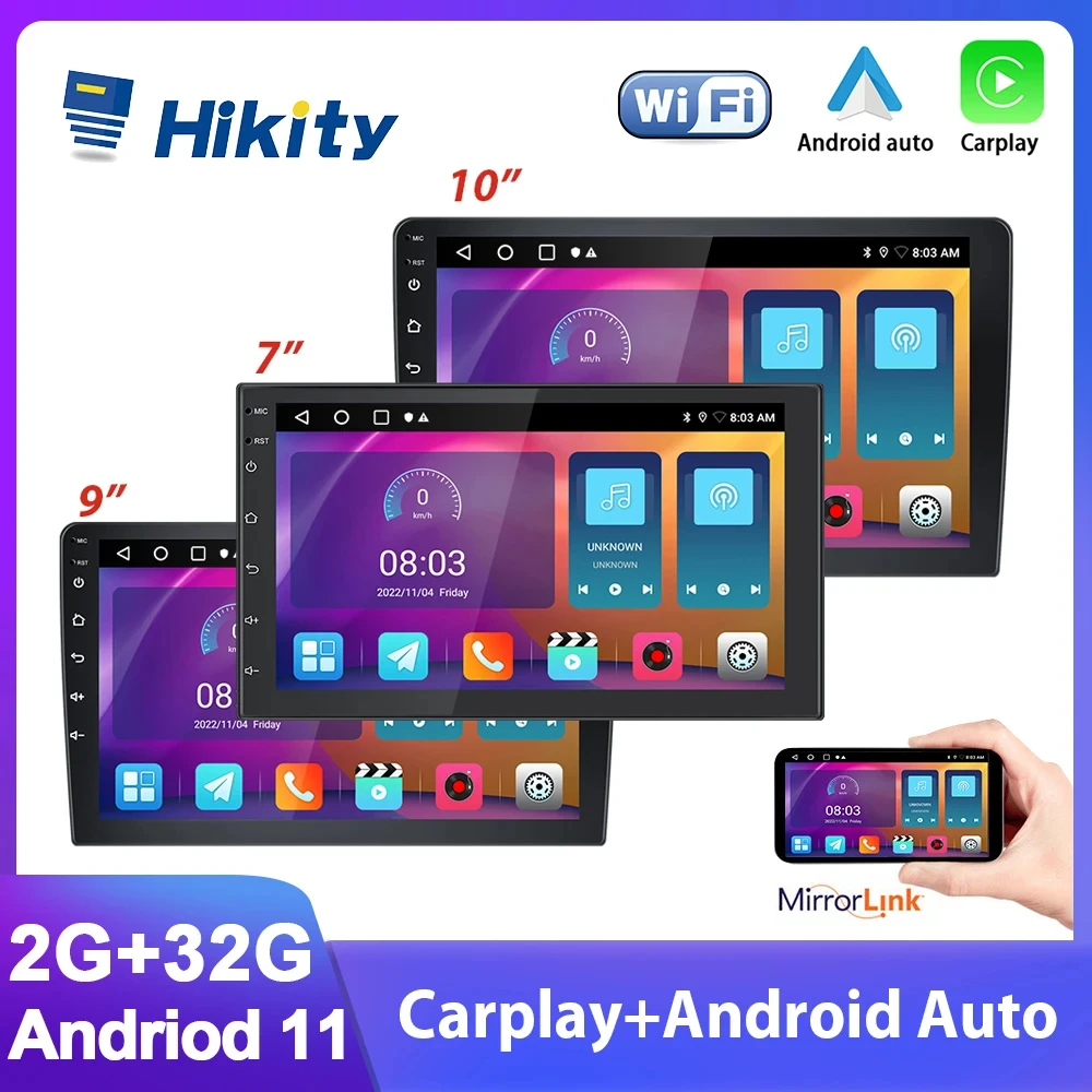 

Hikity Android 7 9 10 Inch Car Multimedia Video Player 2 Din Car Radio Stereo For Volkswagen Toyota Nissan KIA Ford Honda Lada