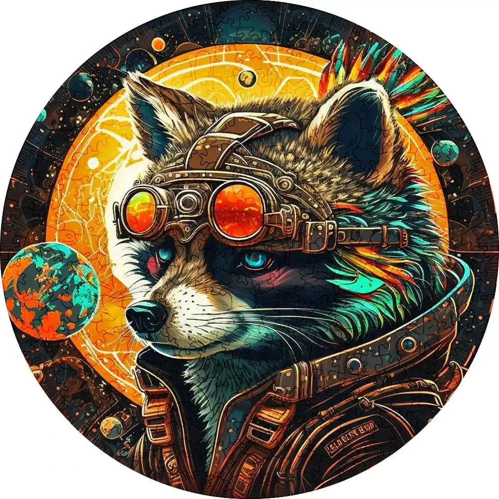 Dog Wooden Jigsaw Puzzles Art Unique Butterfly Animal Shaped Puzzle Diy Intelligent Game for Adults Kids Family Home Decor 5