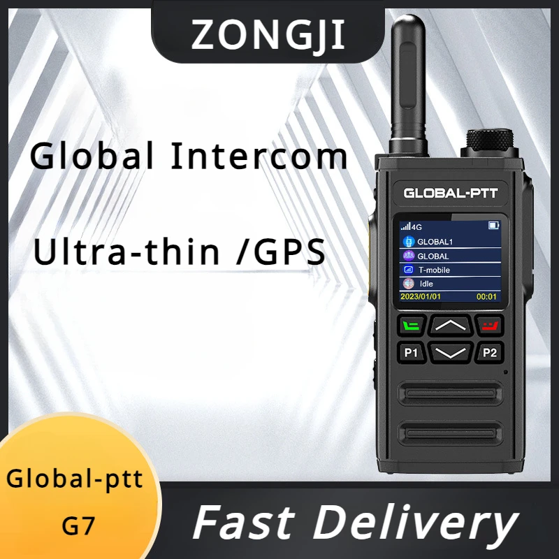 

Рация Global-ptt G7 POC 4G LTE, профессиональная Портативная радиостанция для общения, Любительская Двухсторонняя связь, Любительская общественная сеть
