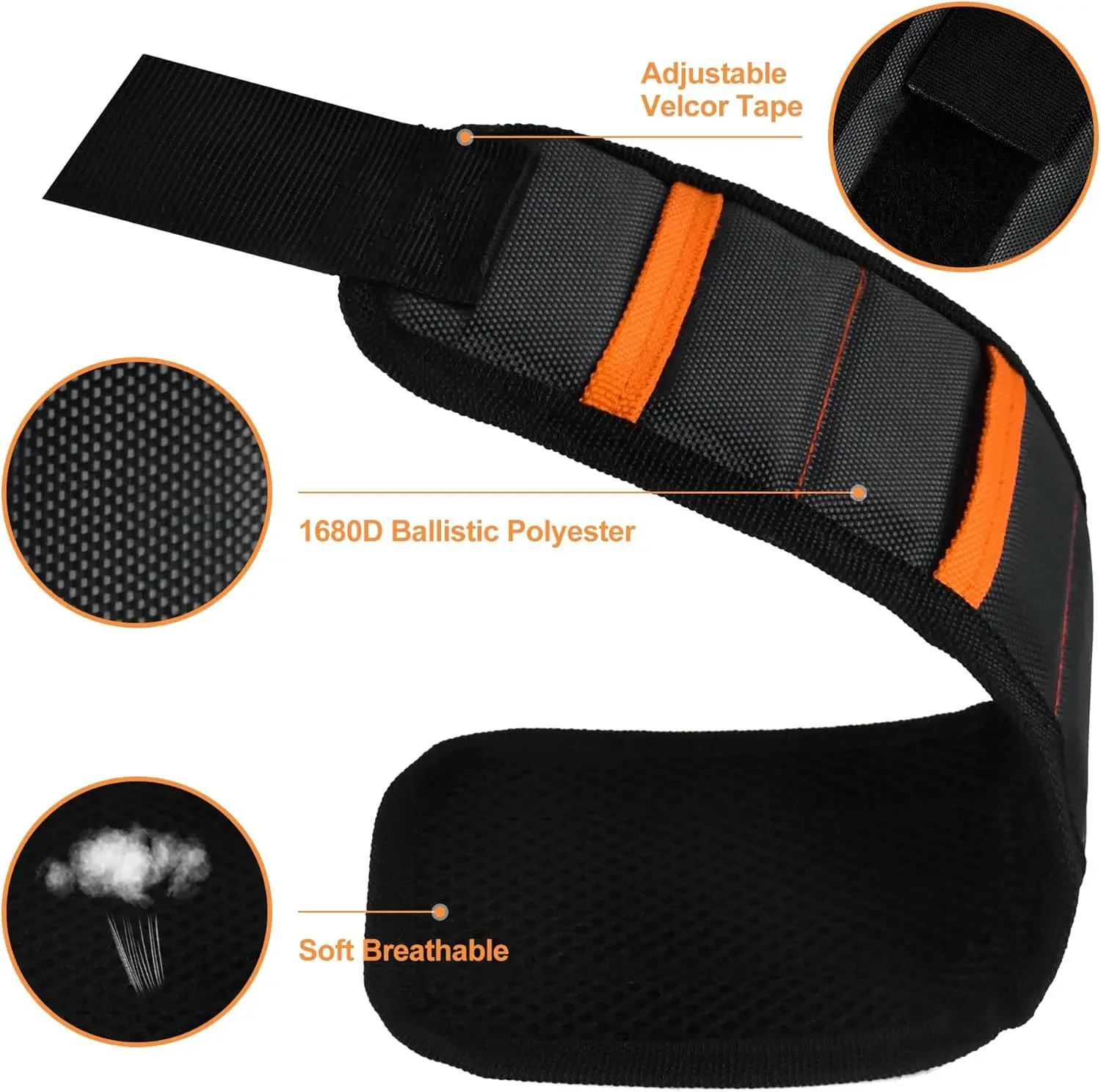 Magnetic Tool Holder Wristband with Adjustable Strap – Perfect DIY Handyman Gift