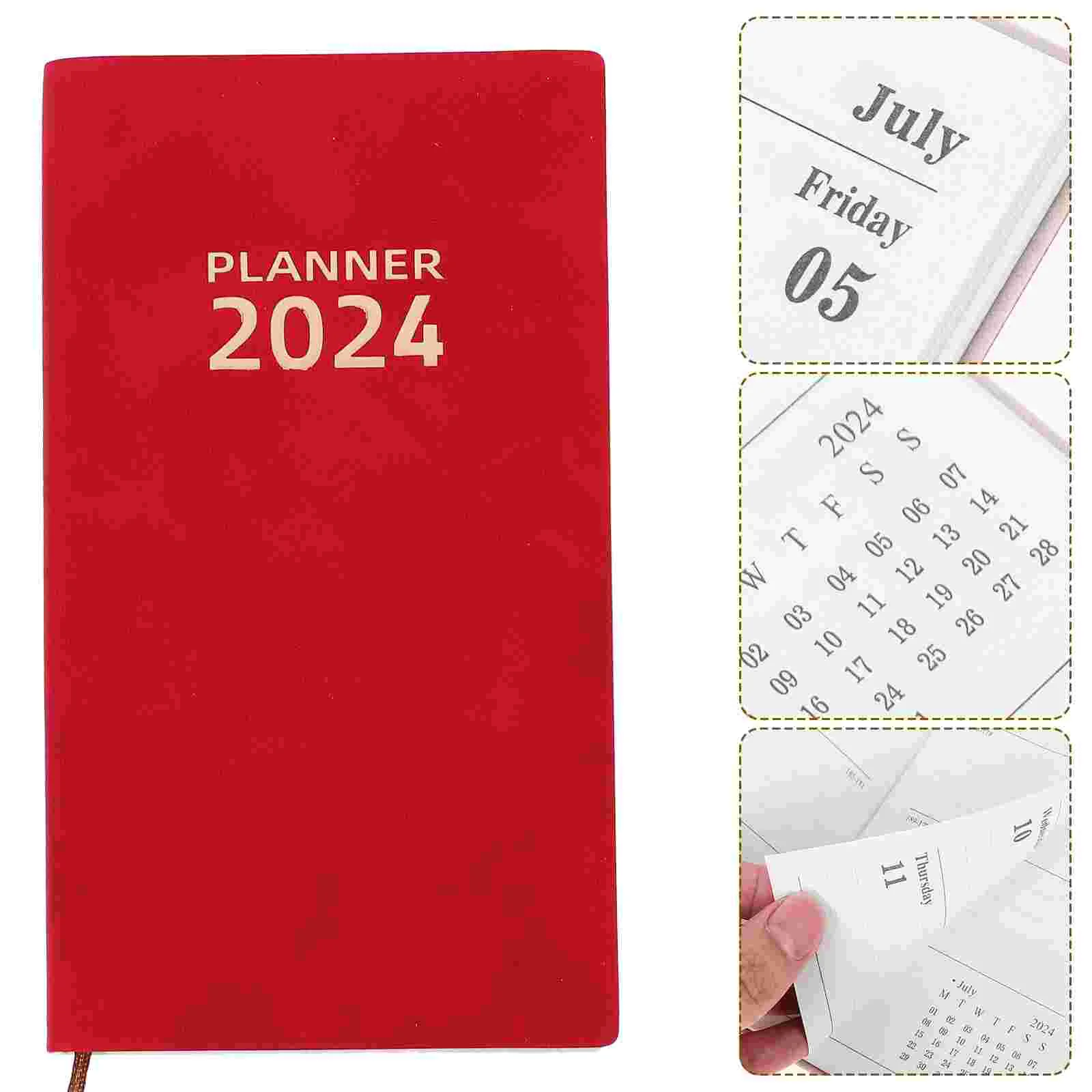 2024 Schedule Books Agenda Notepad Monthly Weekly Daily Calendar Planner Notepads English Version Notebook