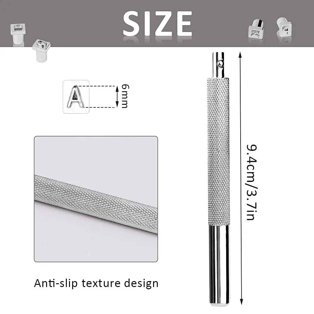 Leather craft stamps leather stamping tools with letters numbers patterns leather punch carving tool