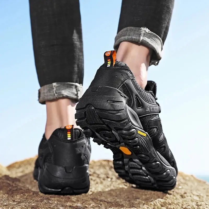 Hikeup herren wanderschuhe wildleder outdoor schuhe verschleiß feste männer trekking wander jagd taktische turnschuhe – Detail 37