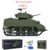 Toys 1/16 Scale RTR Tank US Stuart M5A1 British VI Light Tank High-Speed Sound Lights Radio Control Finished Panzer Vehicle Cars 1