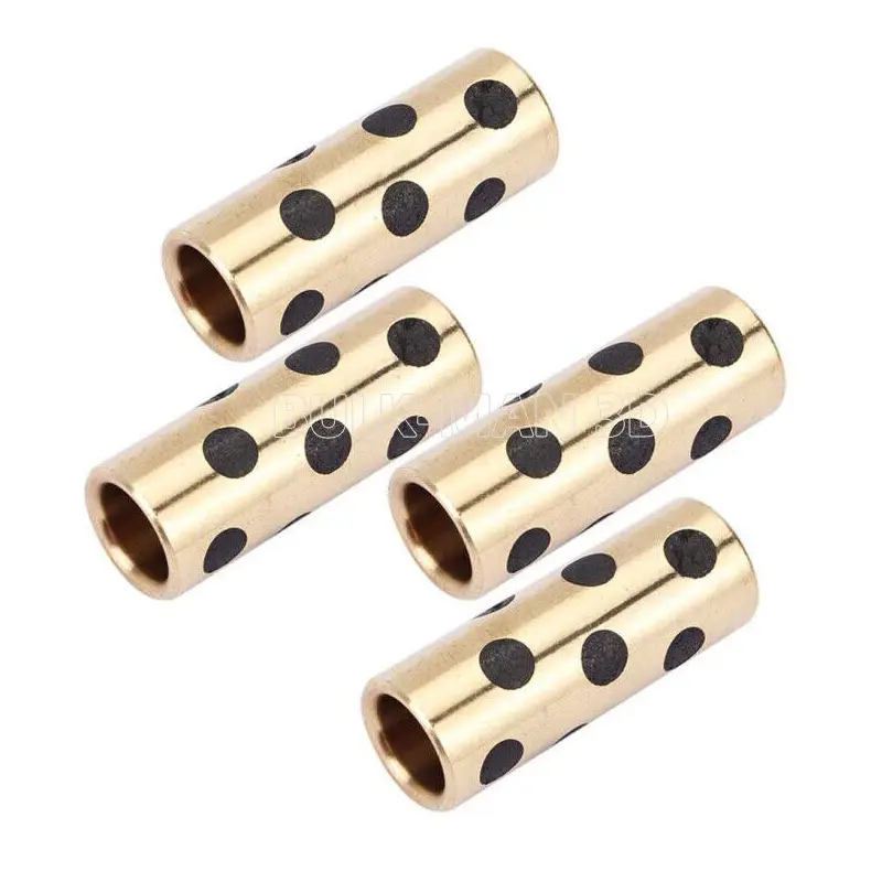 8mm Brass Self Lubricating Copper Sleeve Oil Free Bushing Brass Bushing Bearing 8x11x30mm 8x12x30mm 8x15x17mm 8x15x24mm image 1