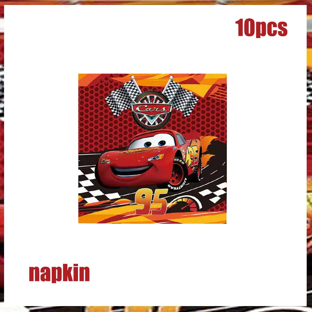 Lightning McQueen Party Supplies - Disposable Tableware  Paper Plates for Kids Birthday  Baby Shower