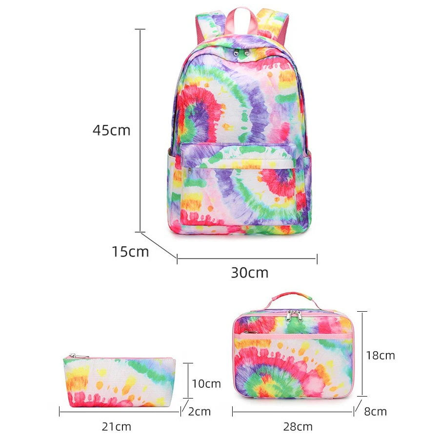 2024 New Cute School Backpack For Girls Cute Kids School Book Bags with Lunch Box Pencil Bag Casual Daypacks 5