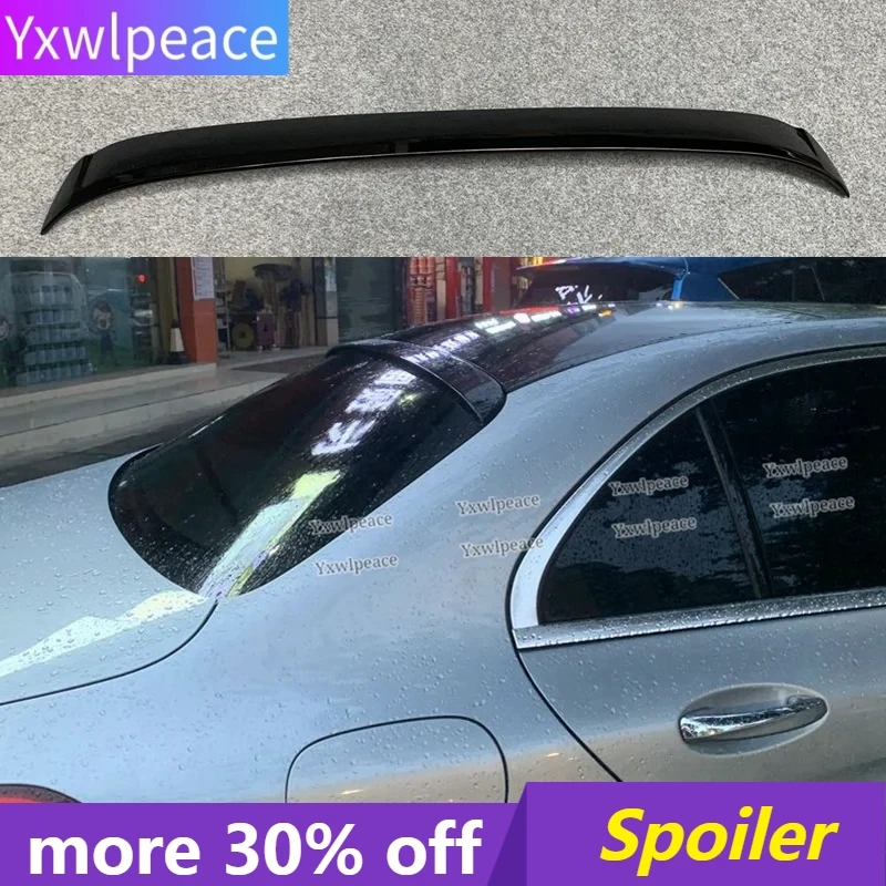 

For Benz C-class W205 Sedan Spoiler 2014-2020 ABS Plastic Primer Color Rear AWindow Roof Spoiler Body Kit Accessories