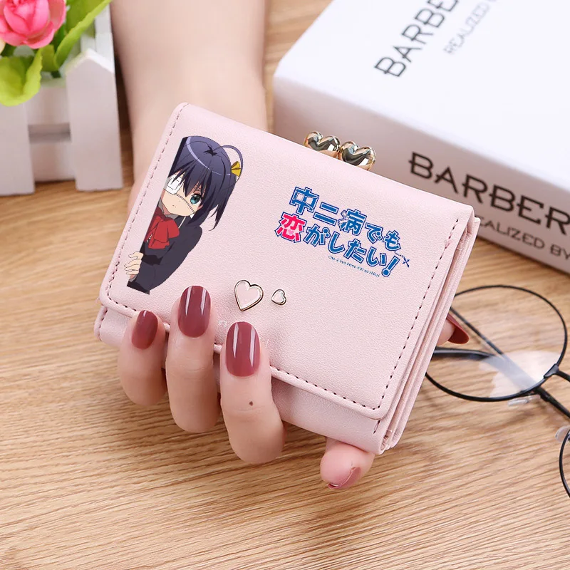 

Anime Love Chunibyo Other Delusions Short Wallets PU Coin Purse Cute Card Holder Money Bag