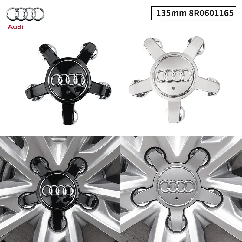 4Pcs 135Mm Car Wheel Rim Center Hub Caps Covers 8 R0601165 Per Audi A1 A2 A3 A4 A5 A6 A7 A8 Q1 Q3 Q5 Q7 Tt R8 Accessori Auto