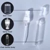 50pcs+4 Accessories 10ML Refillable Glass Spray Bottle with 50 Spray Bottles, 1 Dropper, 1 Funnel, 1 Dispenser, 1 Syringe 5