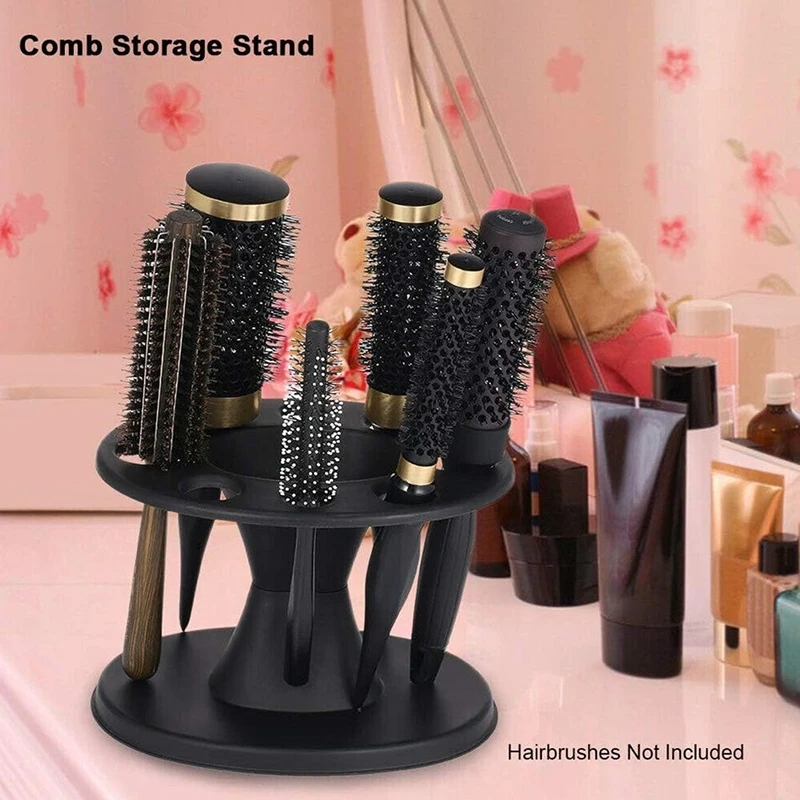Description Picture 3 of item1Pcs Salon Barber Comb PP Storage Stand For Hairdressing Combs Brushes Scissors Iron Roll Organizer Rack Hair Styling Holder