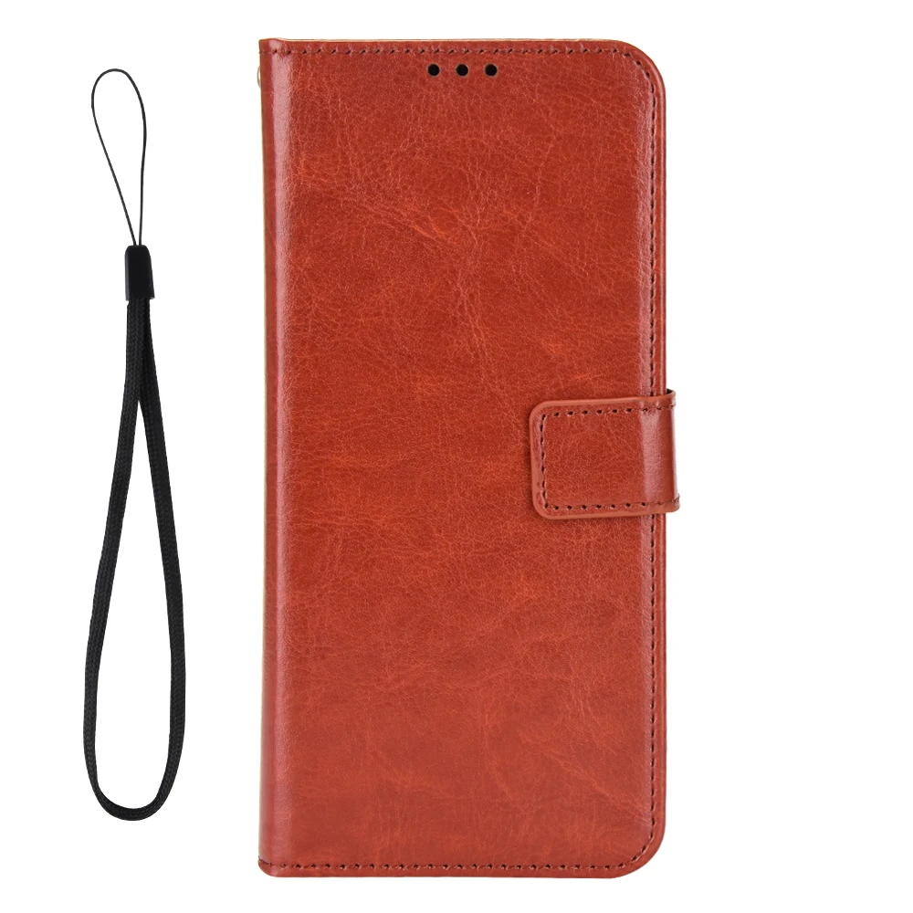 Luxury Leather Flip Wallet Phone Case with Stand Function and Card Holder