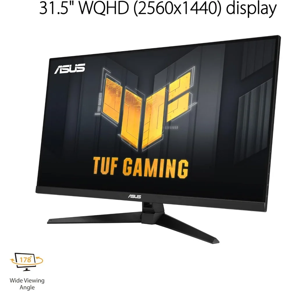 TUF Gaming 31.5” 1440P HDR Monitor (VG32AQA1A) - QHD (2560 x 1440), 170Hz, 1ms, Extreme Low Motion Blur, FreeSync Premium, 2