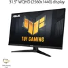 TUF Gaming 31.5” 1440P HDR Monitor (VG32AQA1A) - QHD (2560 x 1440), 170Hz, 1ms, Extreme Low Motion Blur, FreeSync Premium, 2