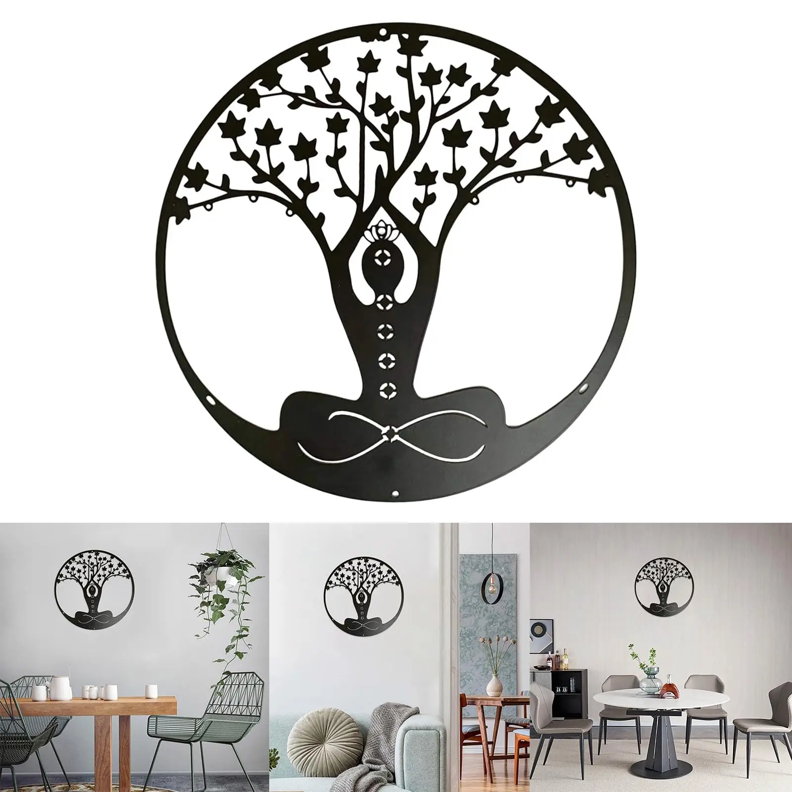 

metal iron Bring Nature Indoors with This Elegant Tree of Life Metal Wall Plaque Decoration Housewarming Gift Home Decor Metal W