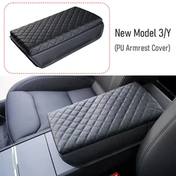 Premium Armrest Cover Box Cushion - Anti - Scratch Pad for Center Console Protection (Model 3 Y)