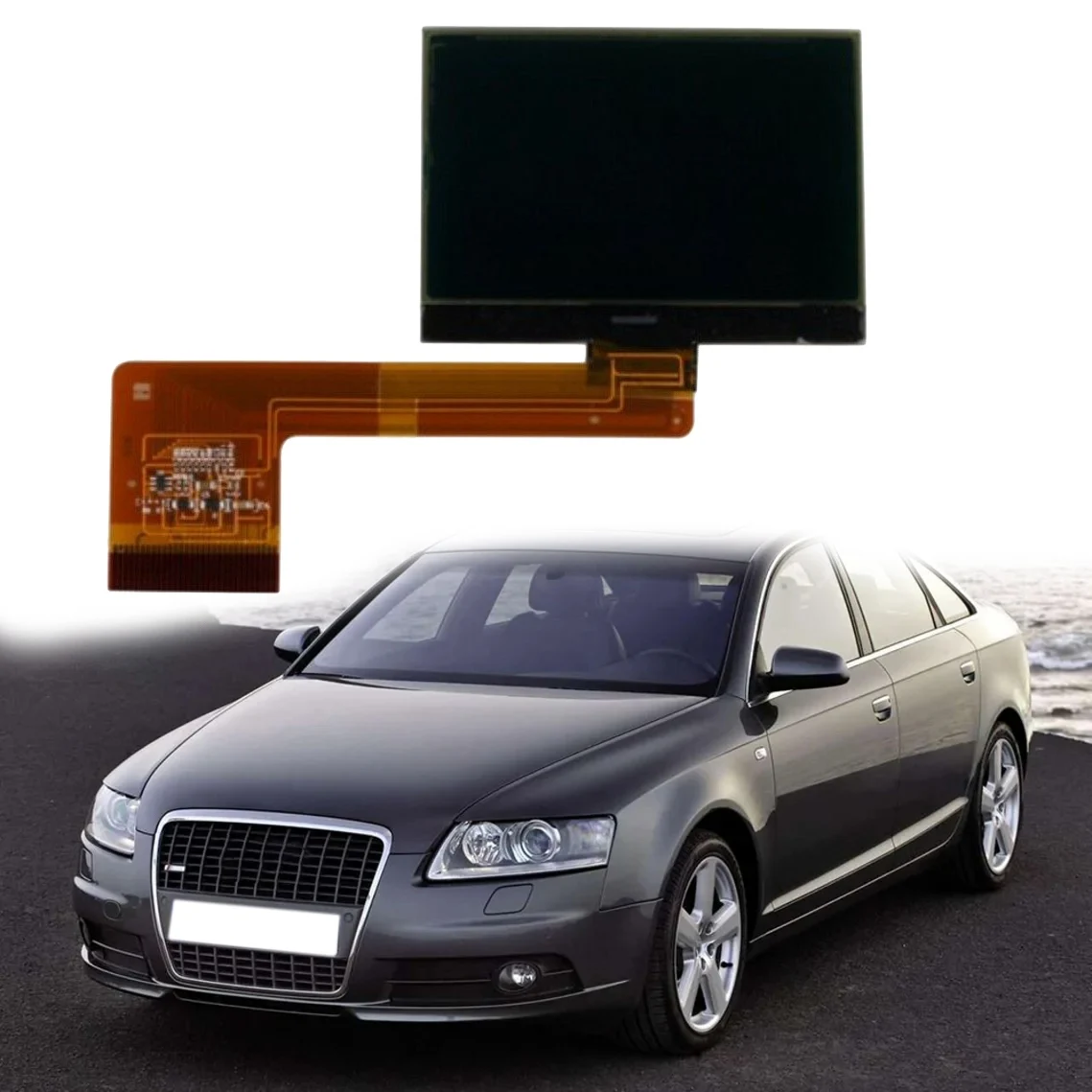  LCD ÷ ȭ, Audi A6 A6L C6 2005-2009   ȼ 