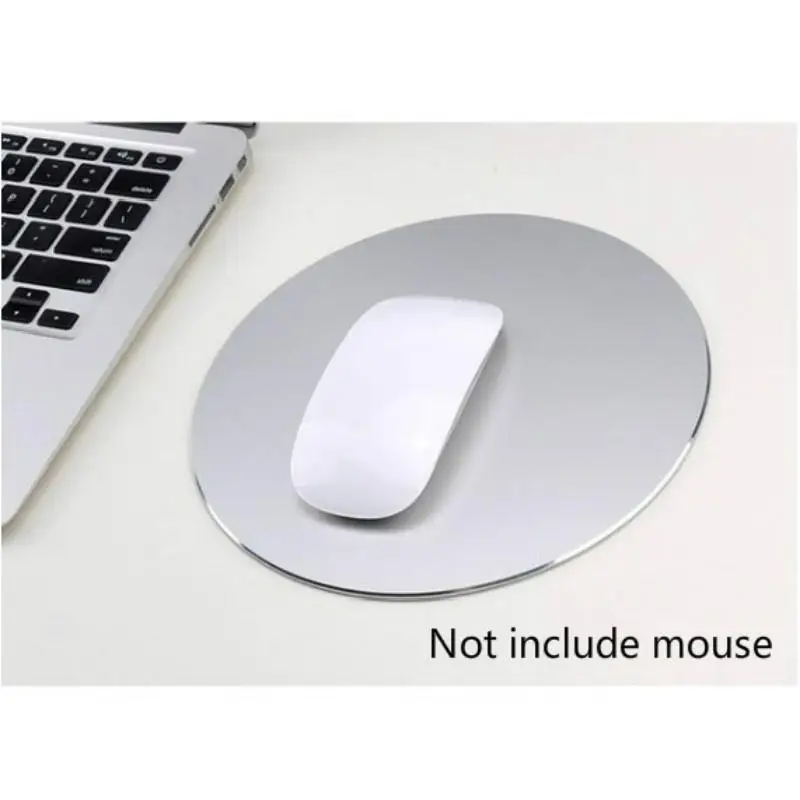 1pcs Round Gaming Mouse Pad Aluminum Alloy Metal Mouse Pad Suitable Home Office Computer Mouse Accessories