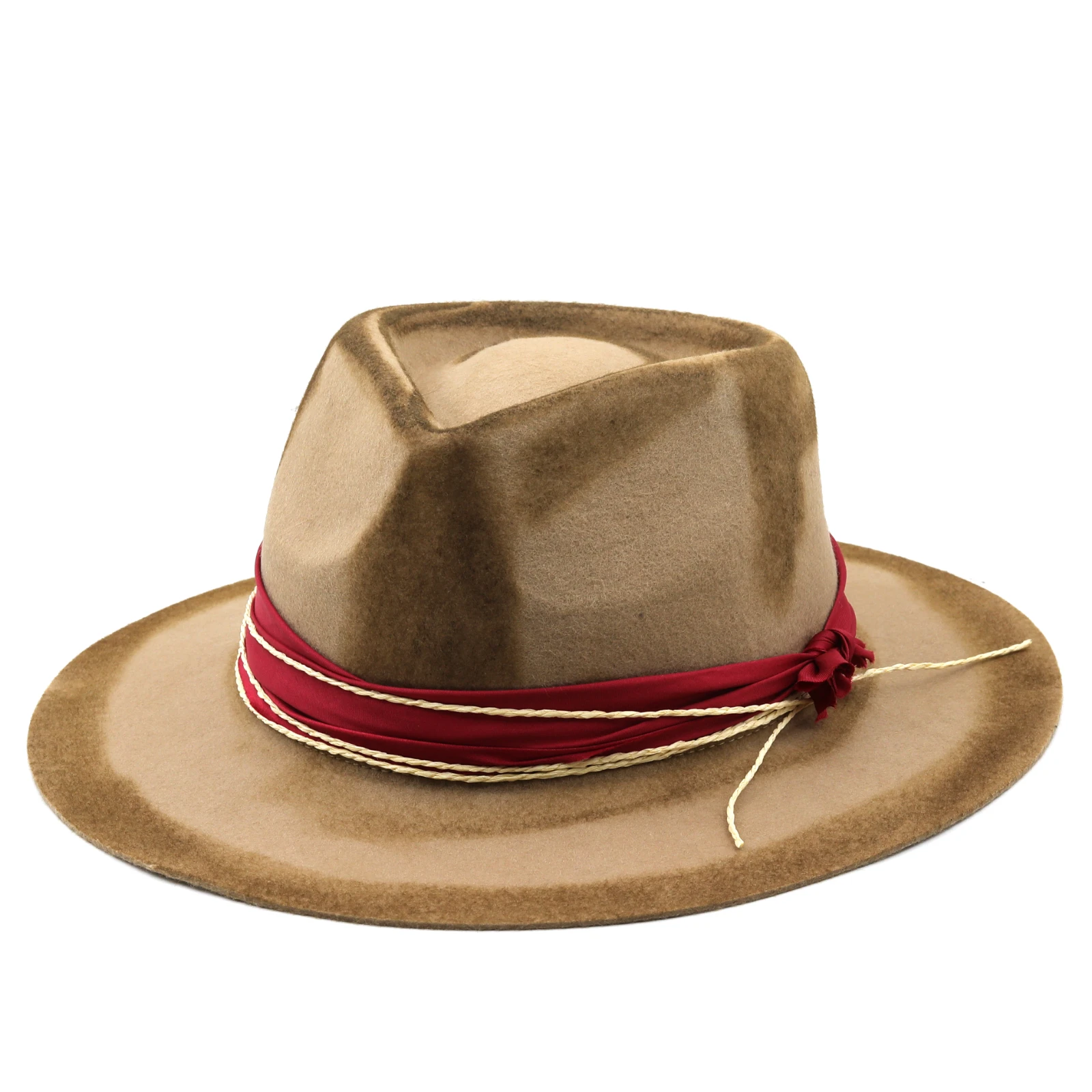 

100% Australia Wool Fedora Hat Women Men Hat Ladies Fedoras Wide Brim Jazz Felt Hat Vintage Bucket Panama Winter Cap
