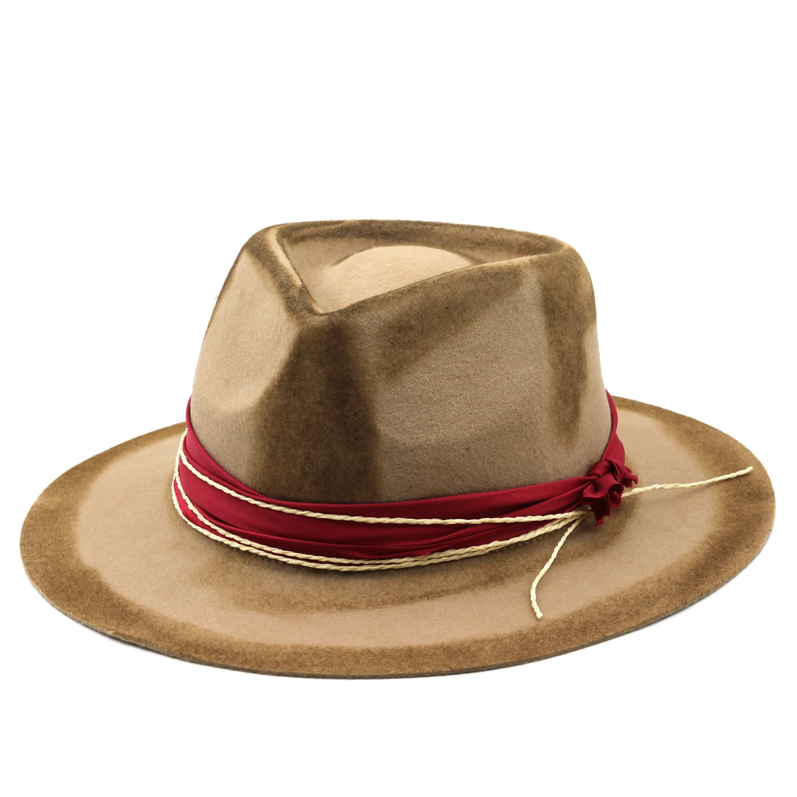 Sombrero Fedora De Fieltro De Lana Simple Para Hombre Y Mujer, Sombrero