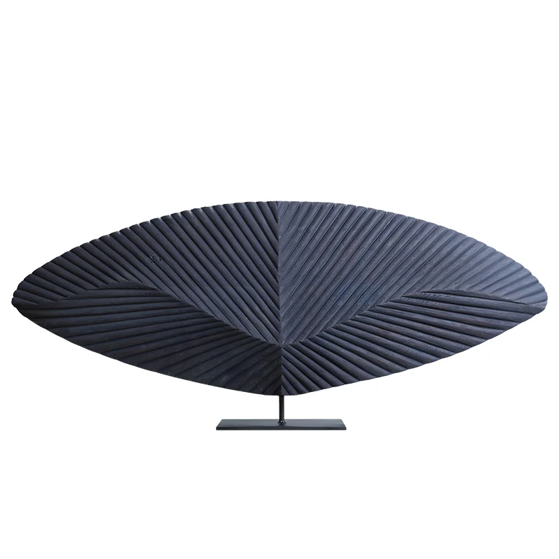 

ZL Lobby Entrance Wood Carving Ornaments Indoor Soft Decoration Model Room Sculpture Artwork