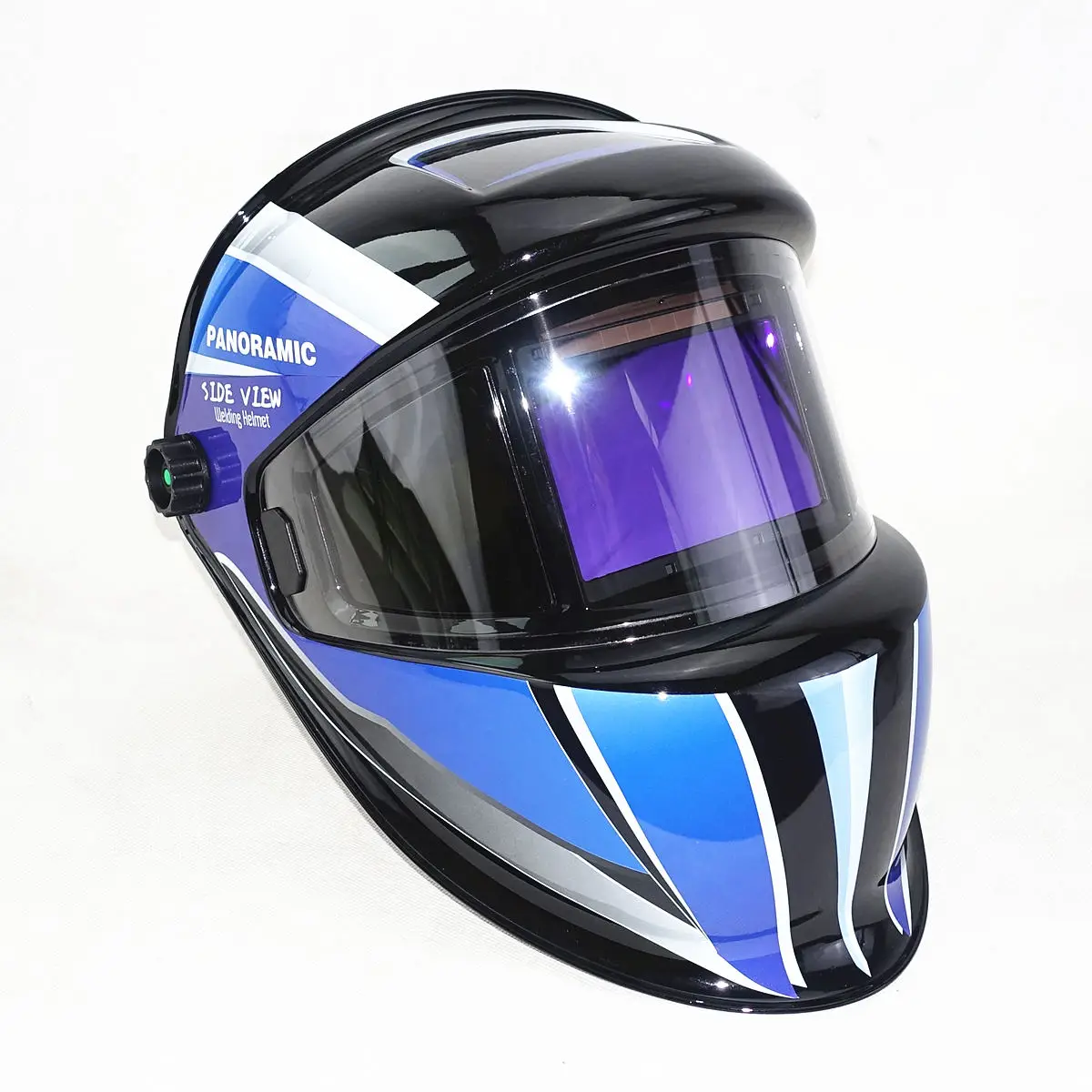 溶接ヘルメット3側面図din 5-9/9-13光学評価1111 4センサー真色EN379