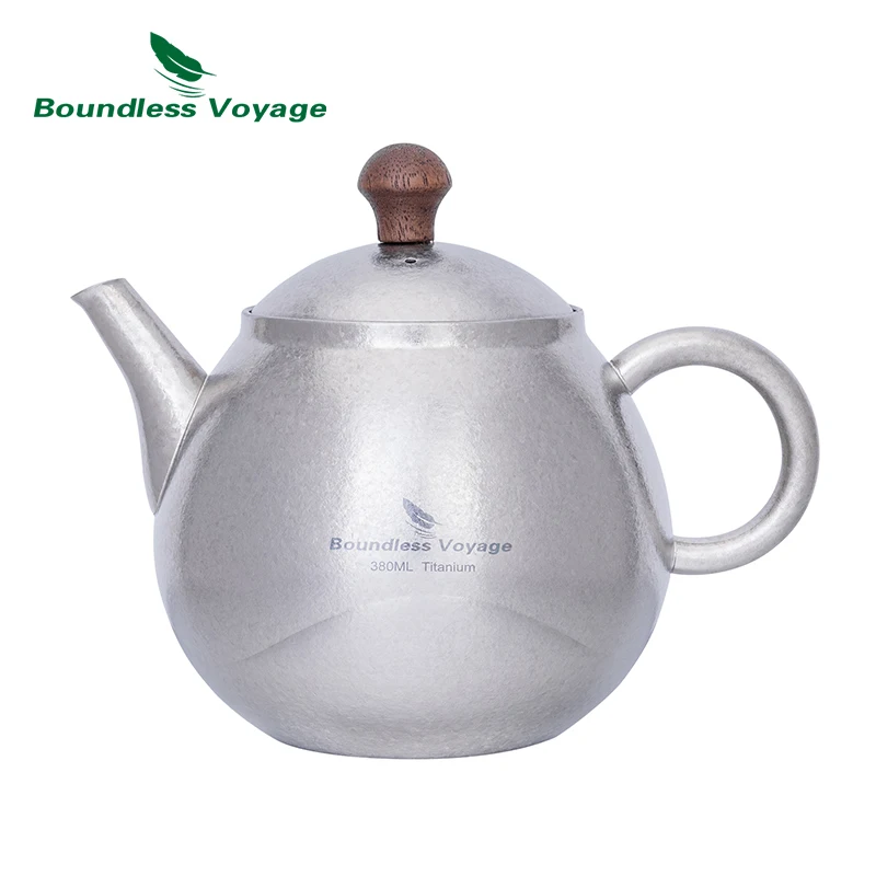 Boundless Voyage Titanium Kungfu Kettle Mini Camping Coffee & Teapot Ultralight Kettle for Outdoor Backpacking Hiking Ti3107D