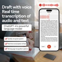 New8-128GB AI ChatGPT-4 Intelligent Voice Recorder Audio App Phone Call Record Transcribe Summarize 58LanguageTranslation Device - Image 4
