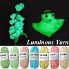 Functional Luminous Yarn Knitting Wool Yarn Glow In The Dark Luminous Cotton Yarn Crochet Sweater Hat Scarf Hand Knitting Tools 4