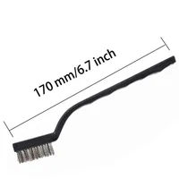 12PCS 7inch Mini Steel Brass Wire Brush Paint Rust Remover For Industrial Devices Surface/Inner Polishing Cleaning Brush 2