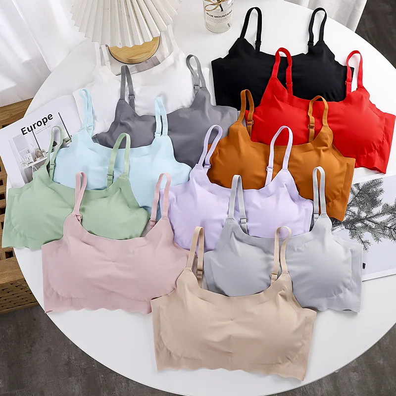 4 Pack Women's Light Wireless Seamless Bra T-Shirt Pullover Bralette Basic  Daily Bras With Removable Cups - AliExpress