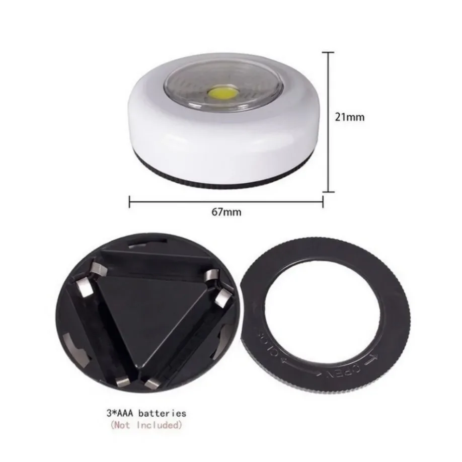 LED Night Light LED Cabinet Light Cabinet Lights Wireless Wall Lamp Portable Light Battery Powered Touch Switch For Bedroom Kitchen Wardrobe Closets Cabinet