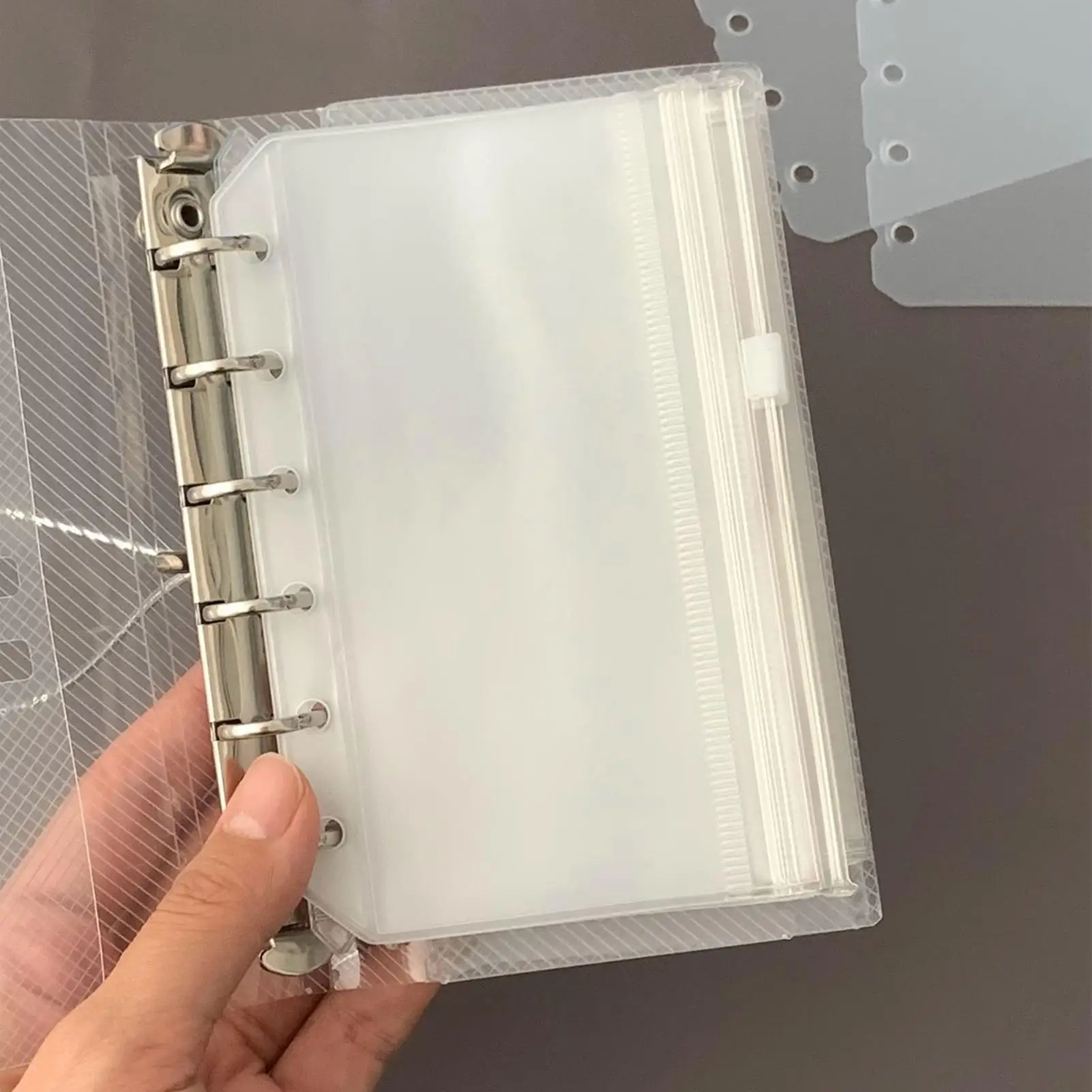 Binder Pockets Fits Backpack Anti-Loss Pockets For 6-ring Binder For Invoice Tax Documents Homework Project Reports Photographs