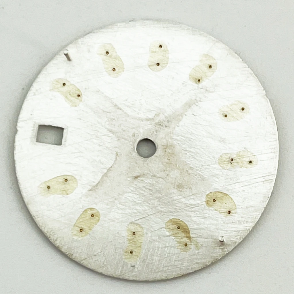 NH35 28.5mm Watch Dial Sterile Blue Luminous Fit NH35 Automatic Movement Watch Accessories Parts With Calendar Window