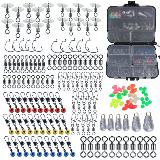 Quick Change Kitgoando 177pcs Fishing Tackle Kit - Steel Hooks