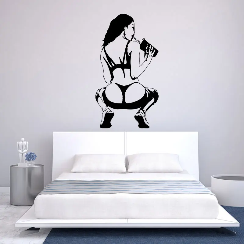

Easy Paste Creative Sexy Beauty Vinyl Wallpaper for Women Room Home Decor Fashion Art Decor Wall Stickers love01