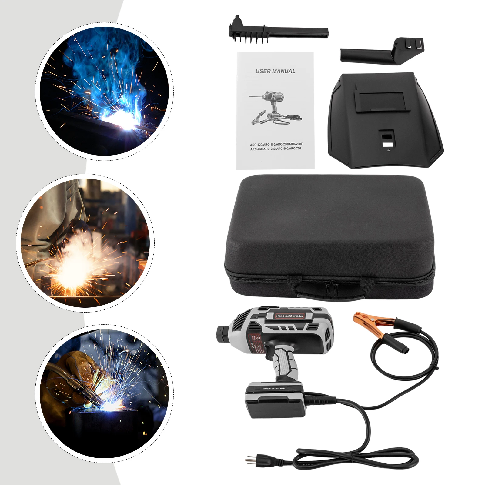 Welding Machine Portable ARC Welder Machine Gun IGBT Standing Handheld Welding