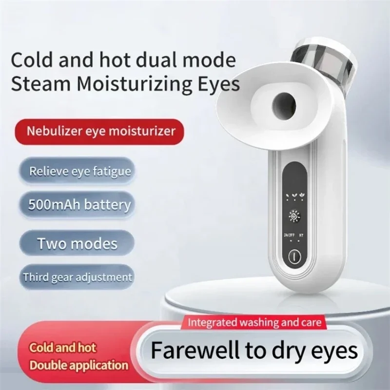 Heated Nano Eye Mist Sprayer Electric Eye Steamer with Warm Compress Moist Heat Relief Dry Eyes Portable Eye Mister Drops Tool