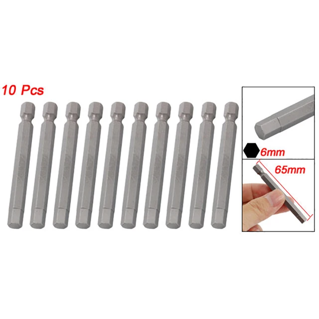 Set 5 Punte Esagonali A Sfera H3 | 3 Mm X 65 Mm | Acciaio S2 Magnetico Per Cacciaviti 1/4 - Foto 2