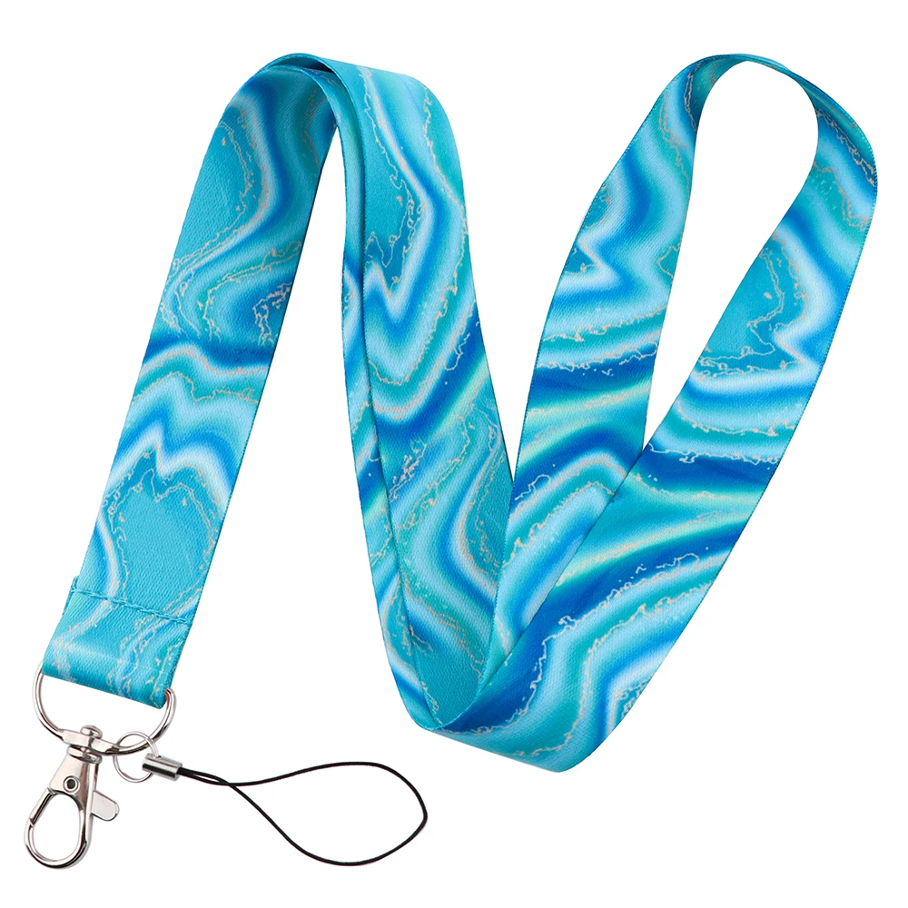 Chic Art-Inspired Lanyard with Badge Holder & Charm Accessories - Perfect
