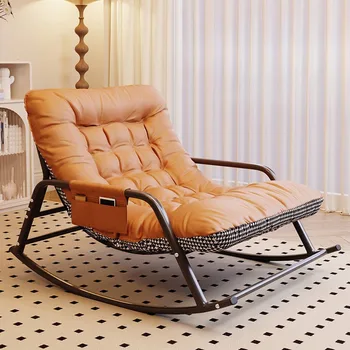 Soggiorno Divano doppio Sedia Sedie a dondolo multicolori Camera da letto Balcone Poltrona reclinabile reclinabile reclinabile Sofás Para Salón 1