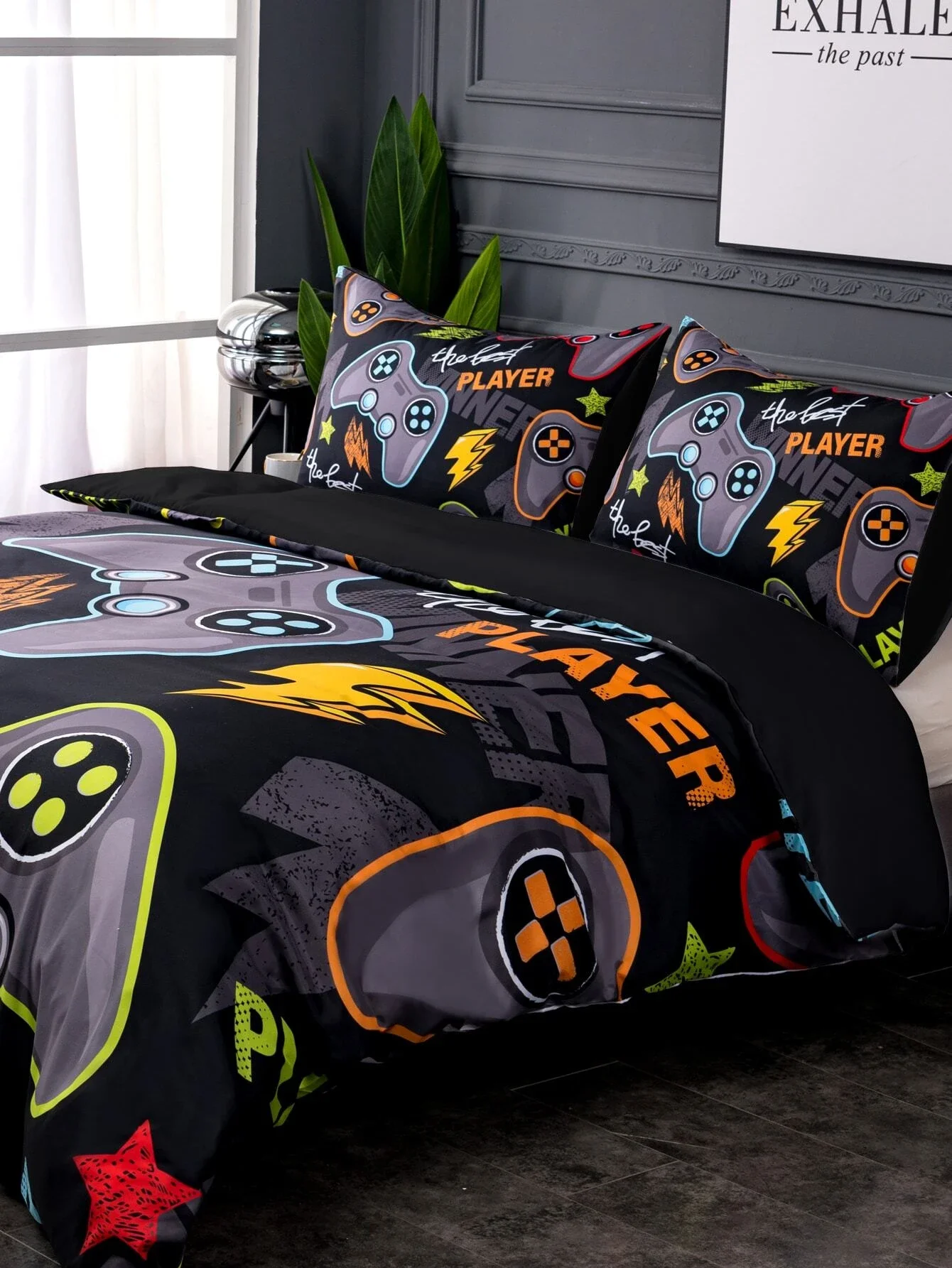 Gamepad Print Duvet Cover Set Without Filler