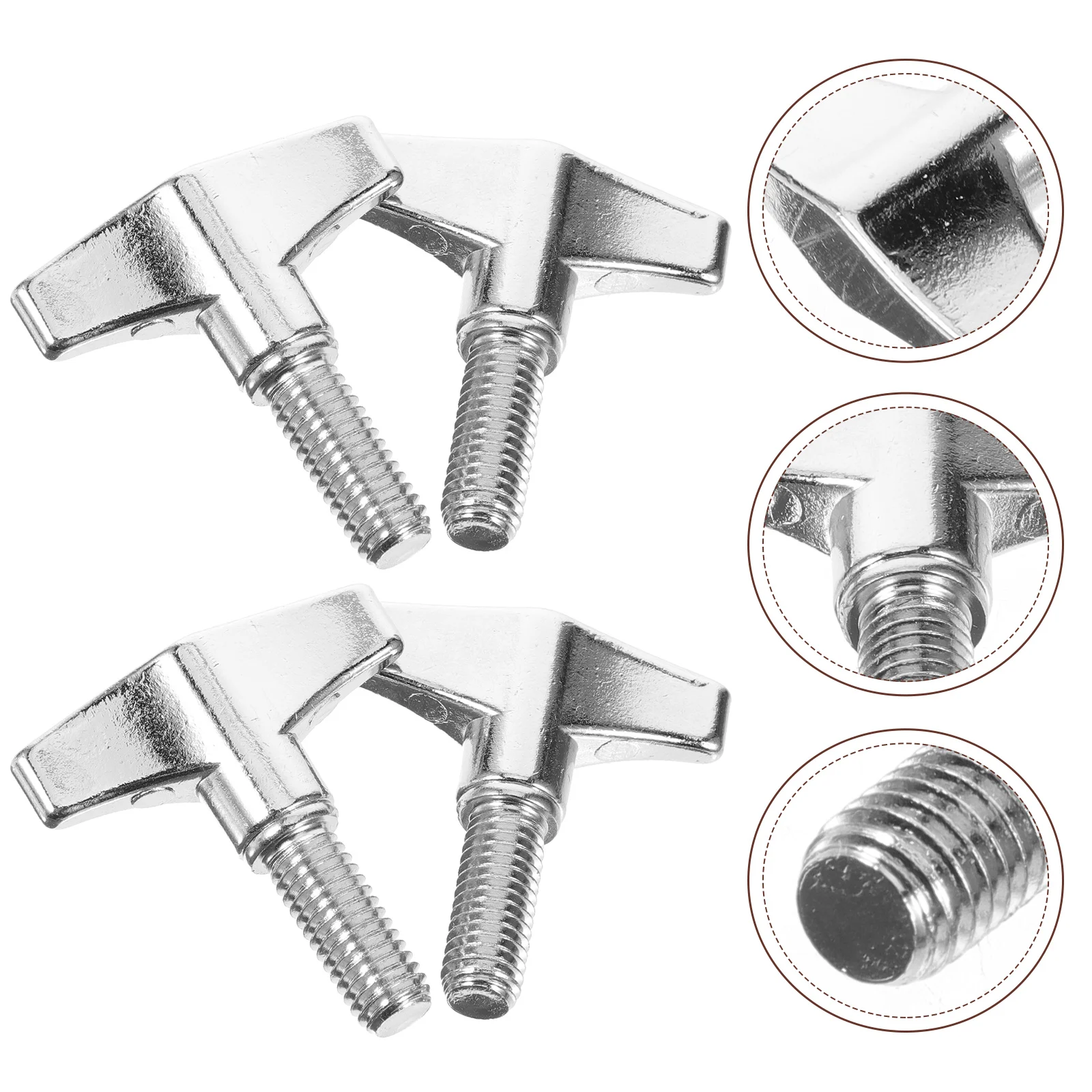 

Wing Screw Knob Metal Screw Tool Drum Set Top Butterfly Knob Cymbals Screw Fixation