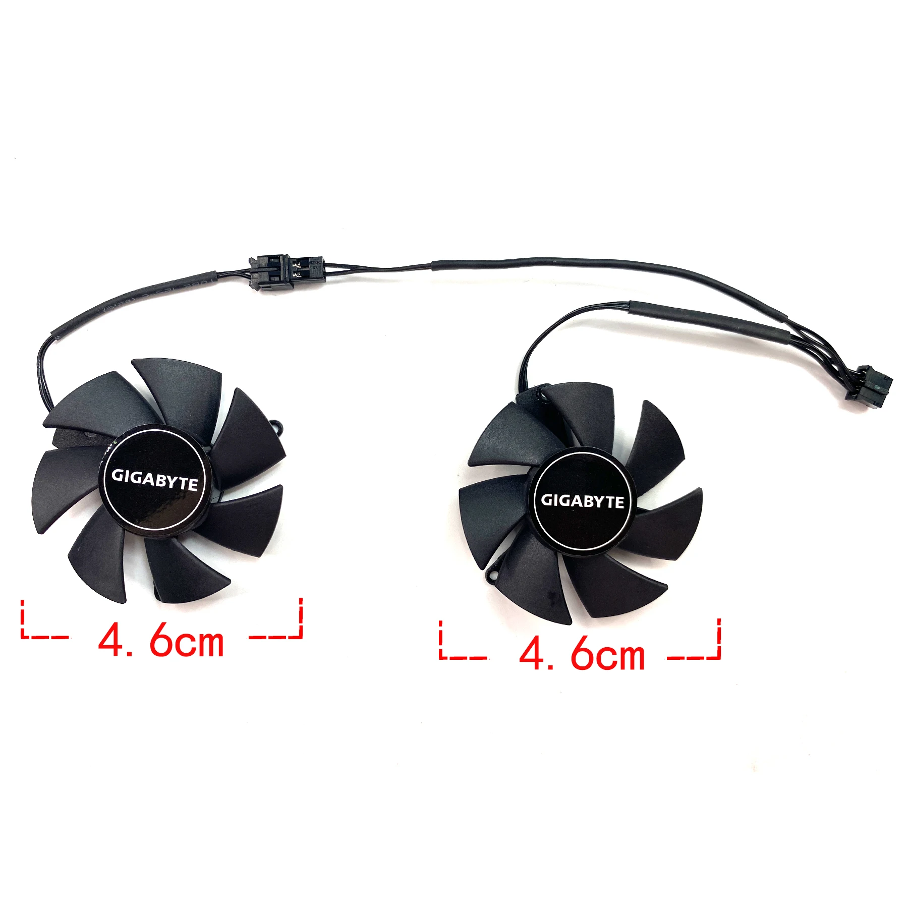 Gpu Ventilador de Refrigeração para Gigabyte Geforce Baixo Perfil Placa Gráfica Substituição Novo Fs1250-s2053a 12v 0.19a Gtx1650 1630 oc 46 Centímetros - Imagem 2