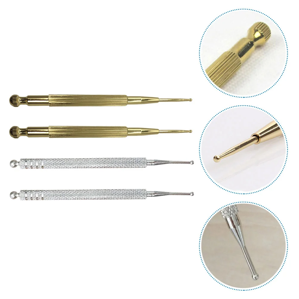 

4 Pcs Acupuncture Pen Auricular Ear Probe Stimulator Acupoint Massage Household Body Pint